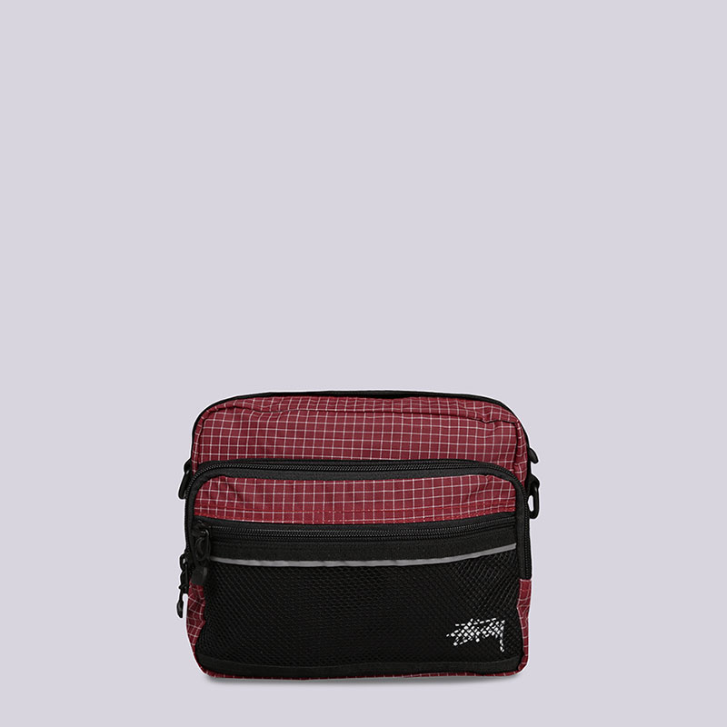  красное сумка через плечо Stussy Ripston Nylon Shoulder Bag 134185-red - цена, описание, фото 1